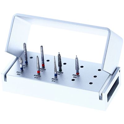 1418 - CROWN PREPARATION KIT ( 7 Burs + Holder ) - JOTA 1418 - CROWN PREPARATION KIT ( 7 Burs + Holder ) - JOTA