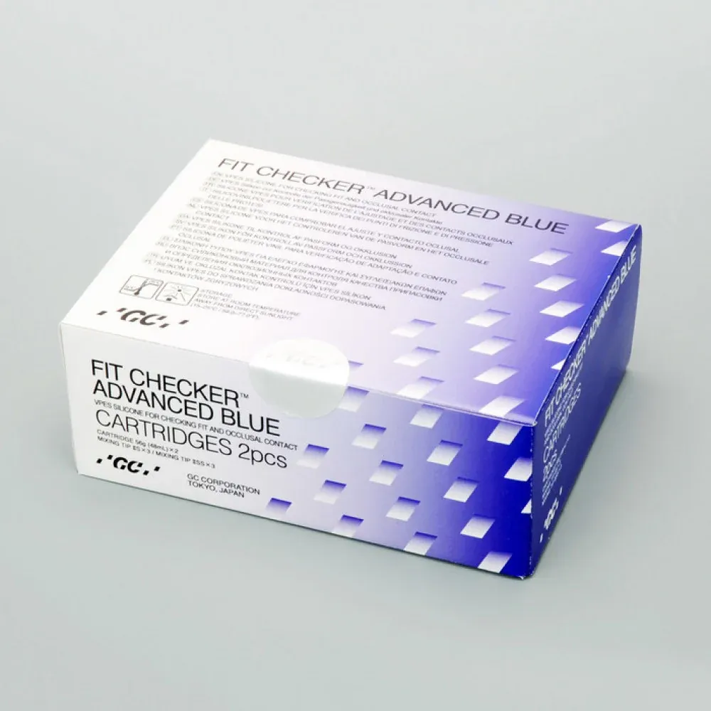 DENTURE FIT CHECKER - ADVANCED BLUE ( 48ml x 2 Cartridges ) - GC