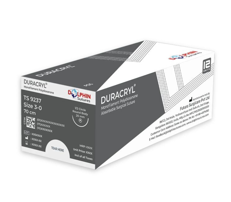 DURACRYL - PDS ( Reverse Cutting ) - DOLPHIN ( ABSORBABLE )