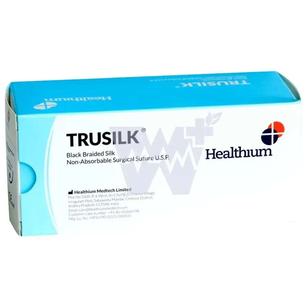 TRUSILK - BLACK ( Reverse Cutting ) - HEALTHIUM (NON ABSORBABLE )