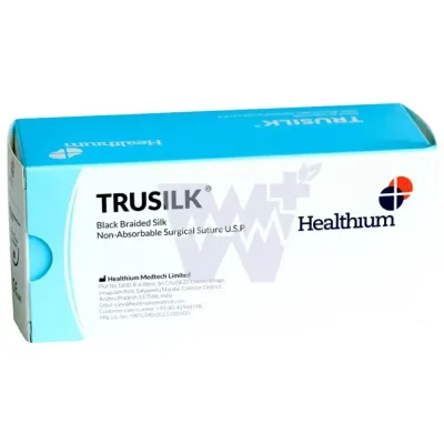 TRUSILK - BLACK ( Reverse Cutting ) - HEALTHIUM (NON ABSORBABLE )