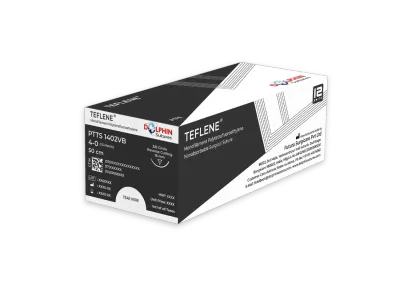 TEFLENE - POLYTETRAFLUOROETHYLENE ( PTFE ) - ( Reverse Cutting ) - DOLPHIN (NON ABSORBABLE )