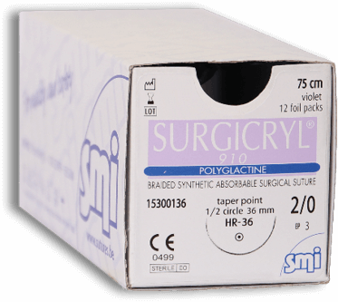 SURGICRYL - PGA 910 ( Reverse Cutting ) - SMI ( ABSORBABLE )