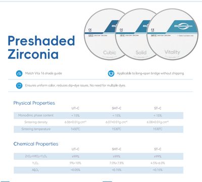 DENTAL CAD || PRESHADE ZIRCONIA BLOCK || - BLOOMDEN