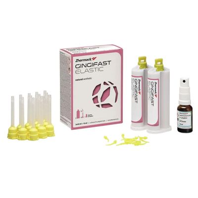 GINGIVAL MASK SILICONE MATERIAL | GINGIFAST ELASTIC ( 2 x 50ml ) - ZHERMACK