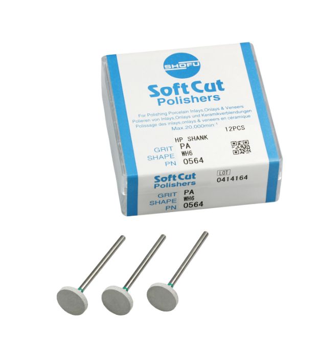 SOFTCUT POLISHERS SHOFU WHEEL SHAPED Ø 120 / 12mm - 12PCS