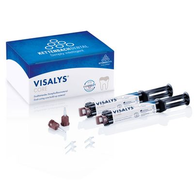 CORE PILAR BUILD UP | VISALYS CORE - YELLOW ( 9gm x 2 Syringe ) - KETTENBACH DENTAL