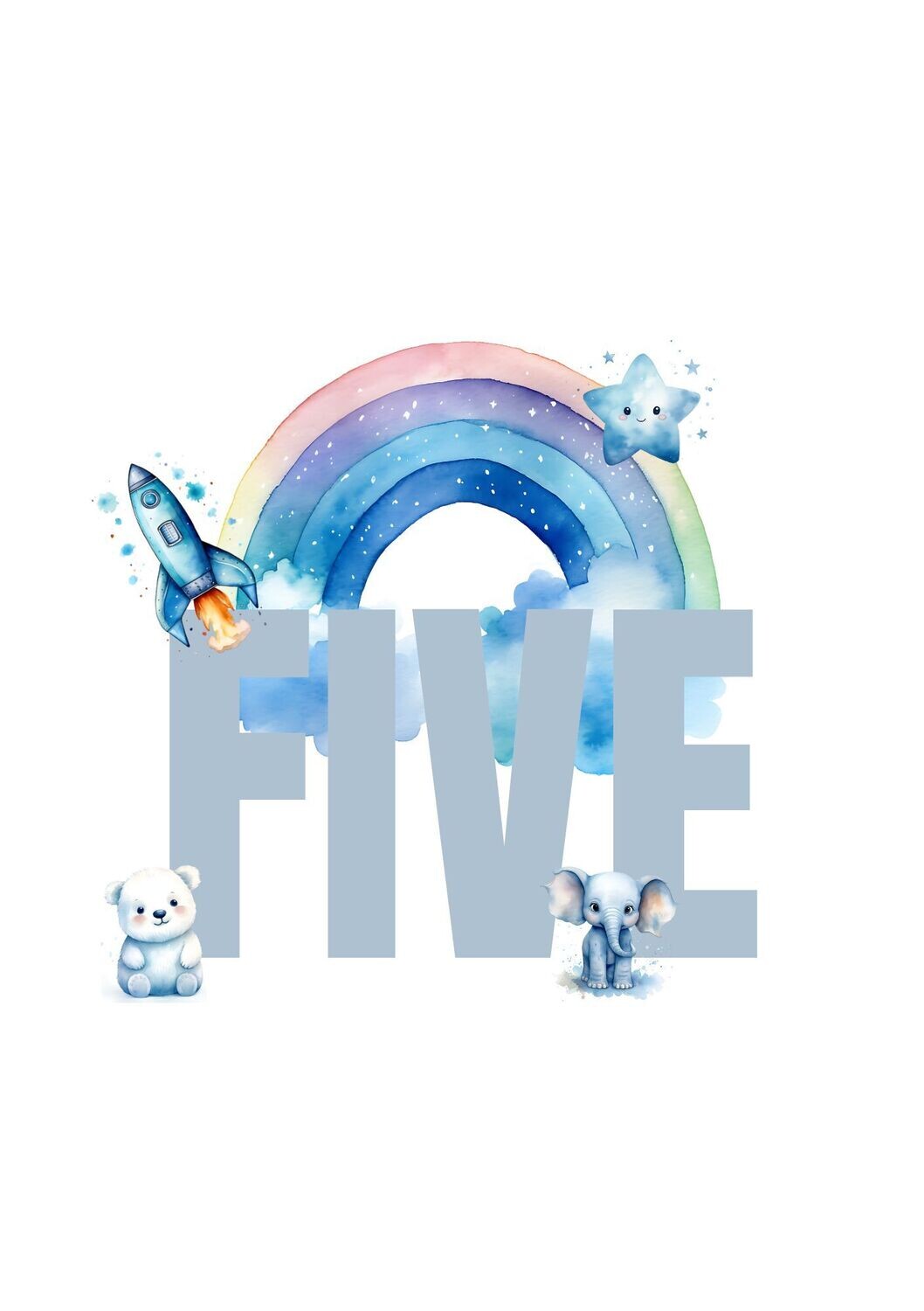 Blue Five Rainbow UV DTF