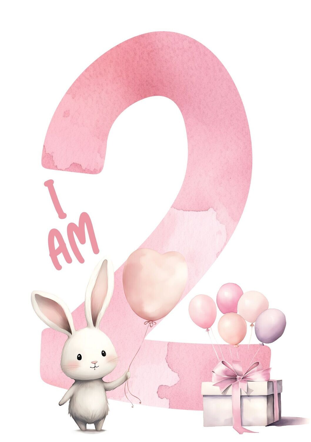 I Am 2 Bunny DTF