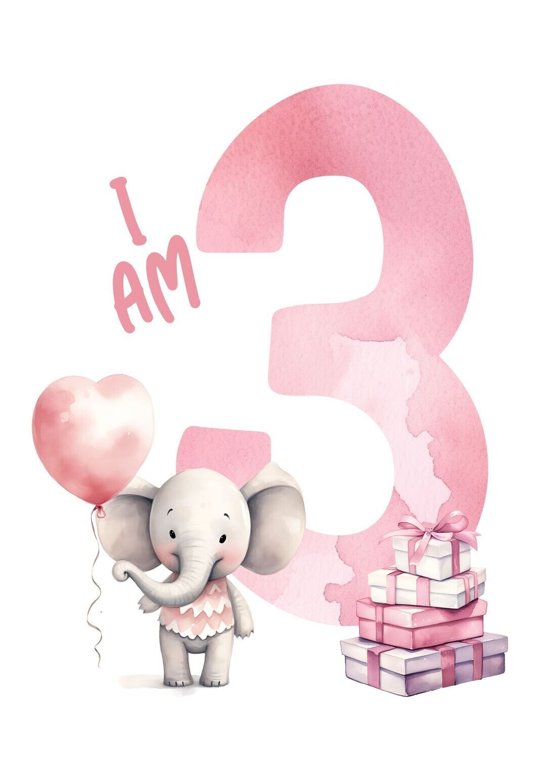 I Am 3 Elephant DTF