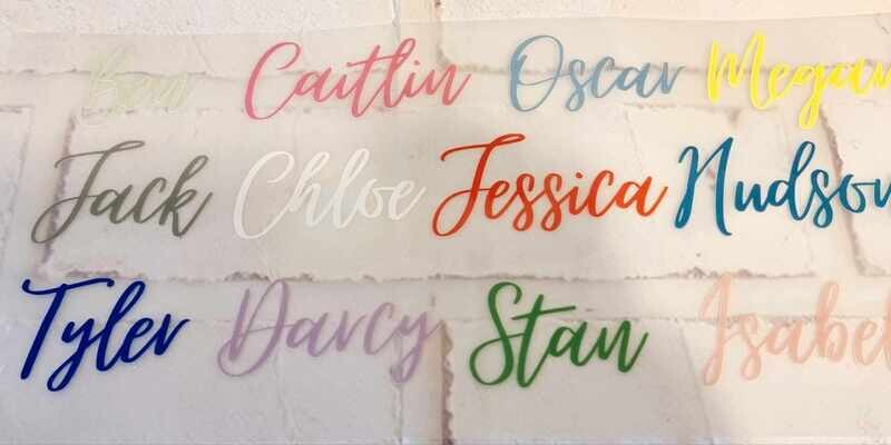 1 Word/Name DTF Decal