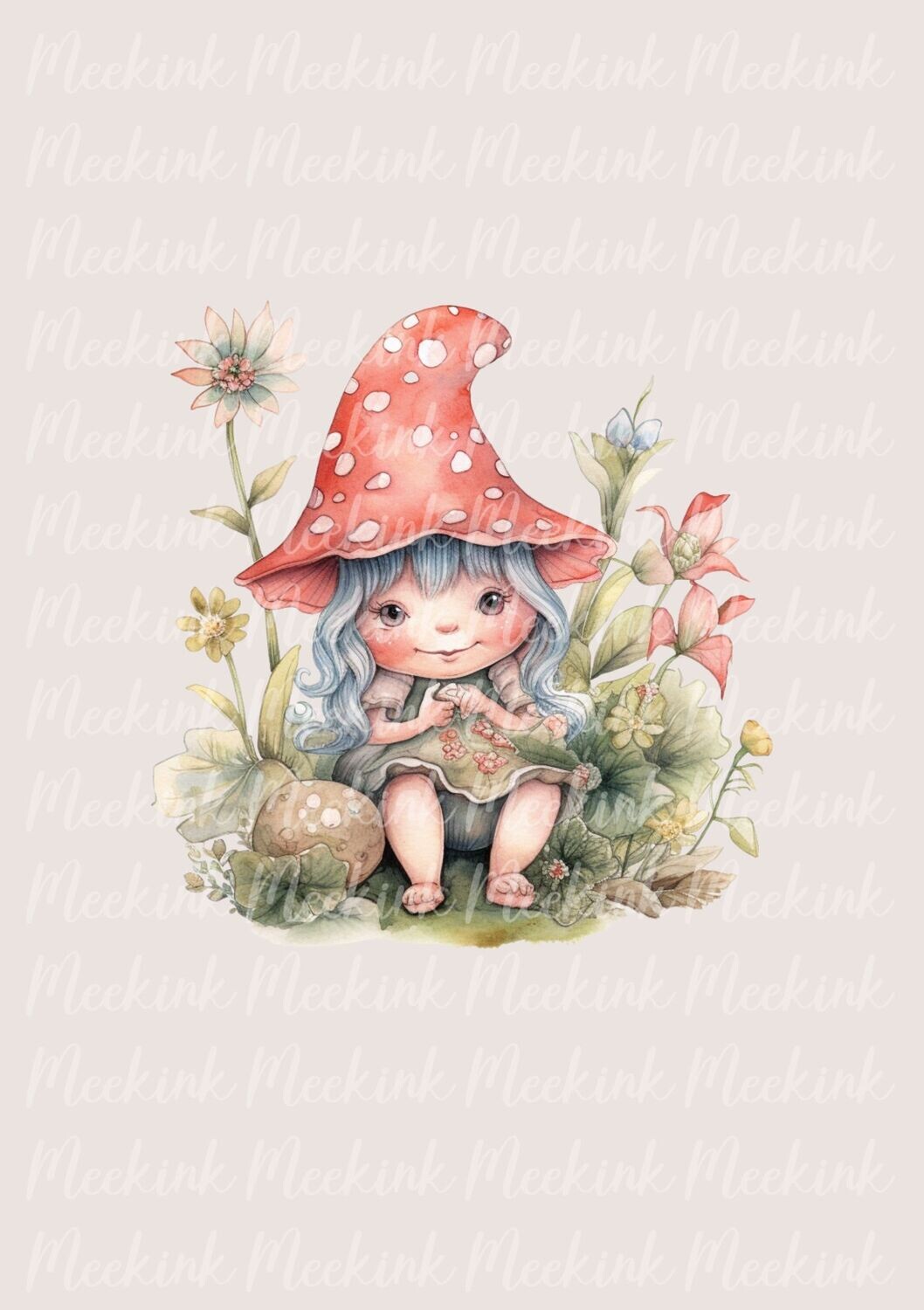 Butterfly Gnome Girl Design One