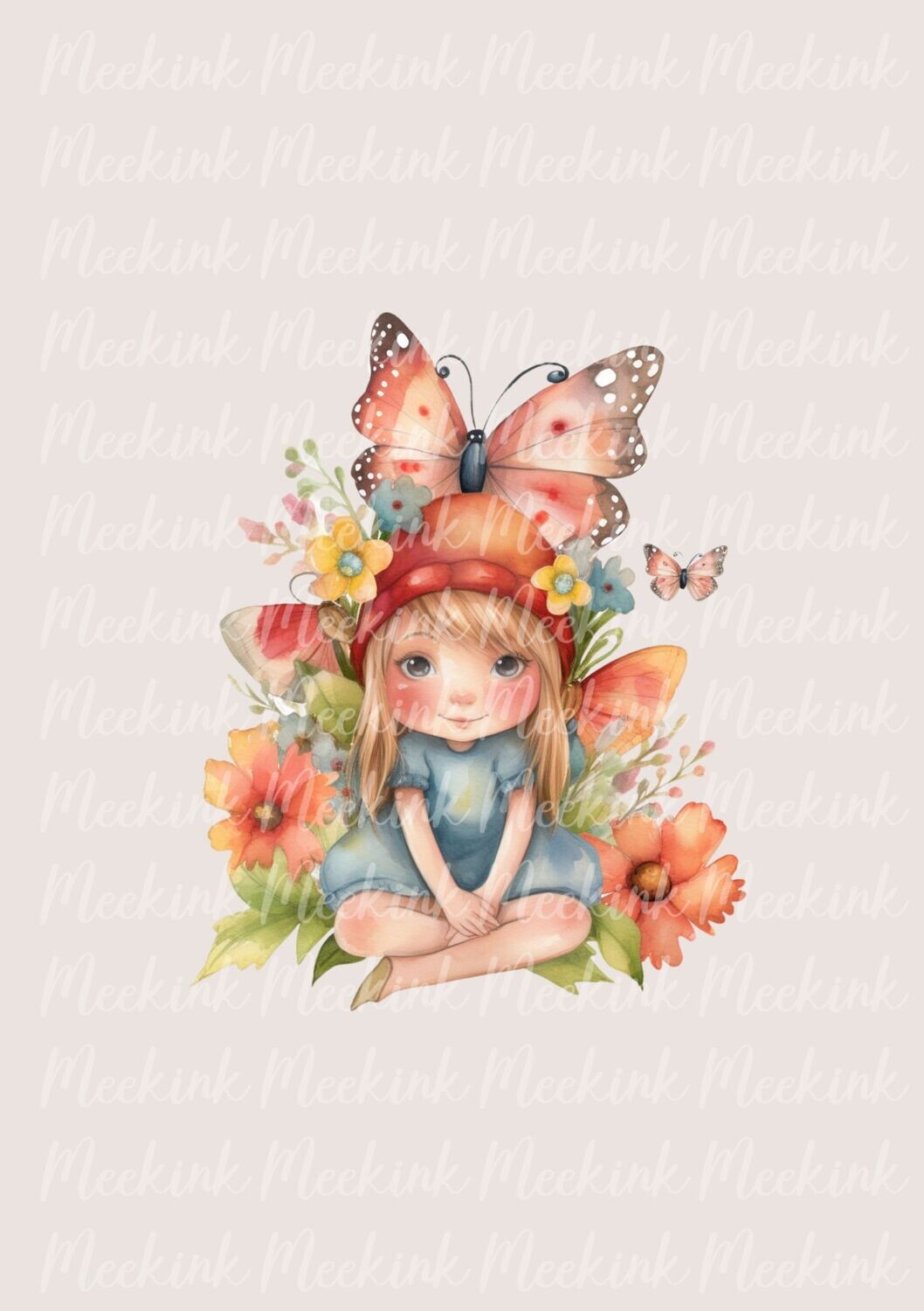 Butterfly Gnome Girl Design Four