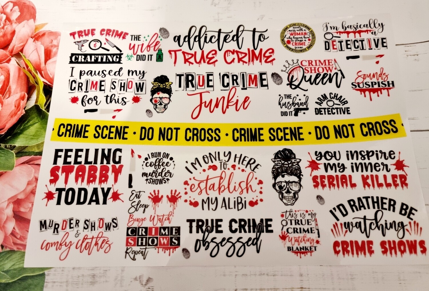 True Crime Theme Sheet