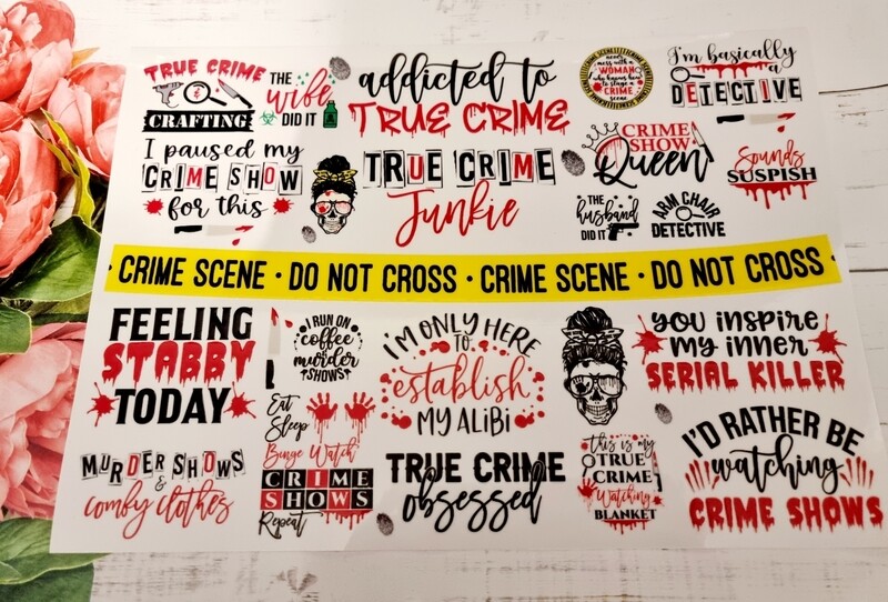True Crime Theme Sheet