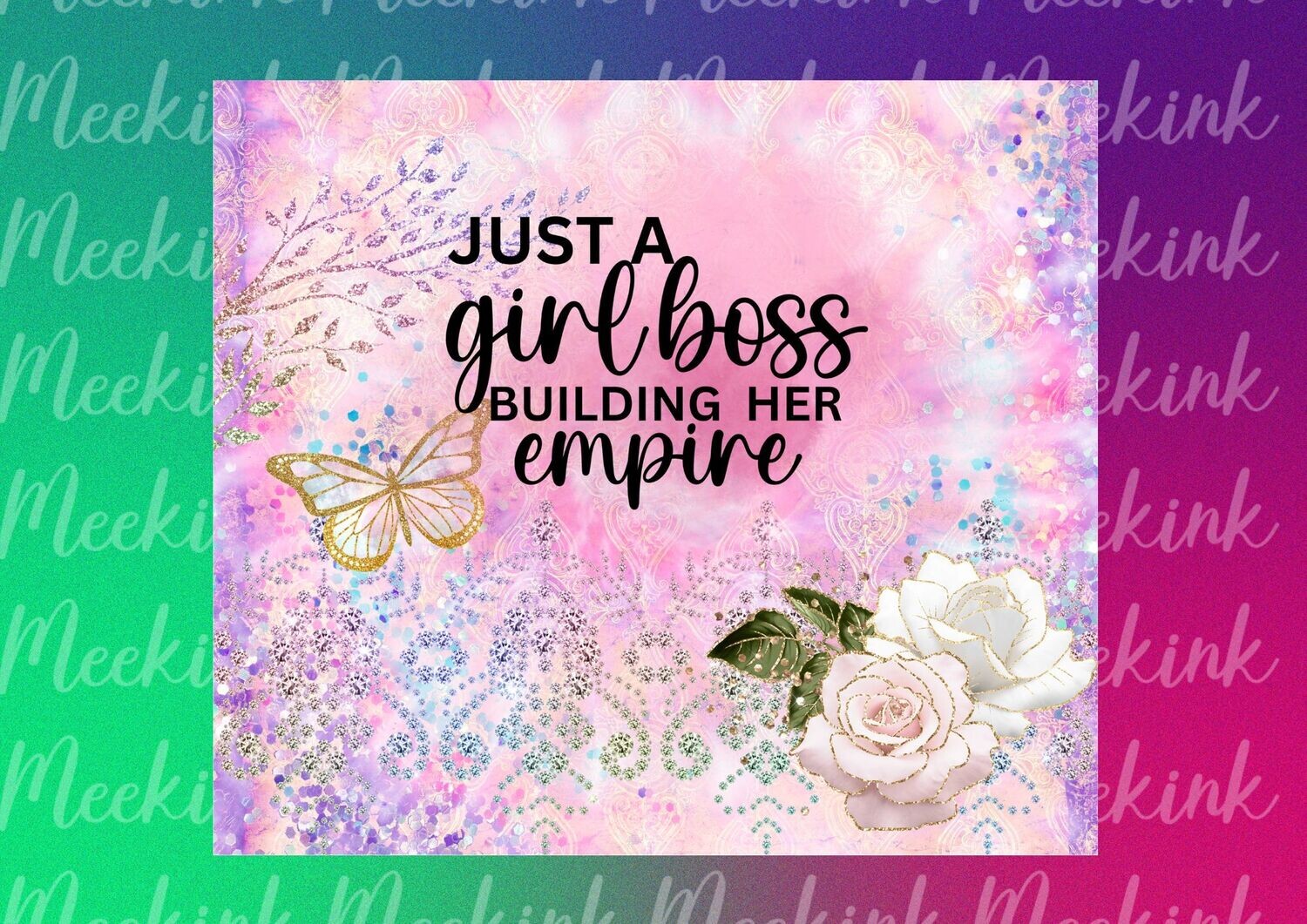 Just A Girl Boss 20oz Tumbler Wrap Sub Sheet