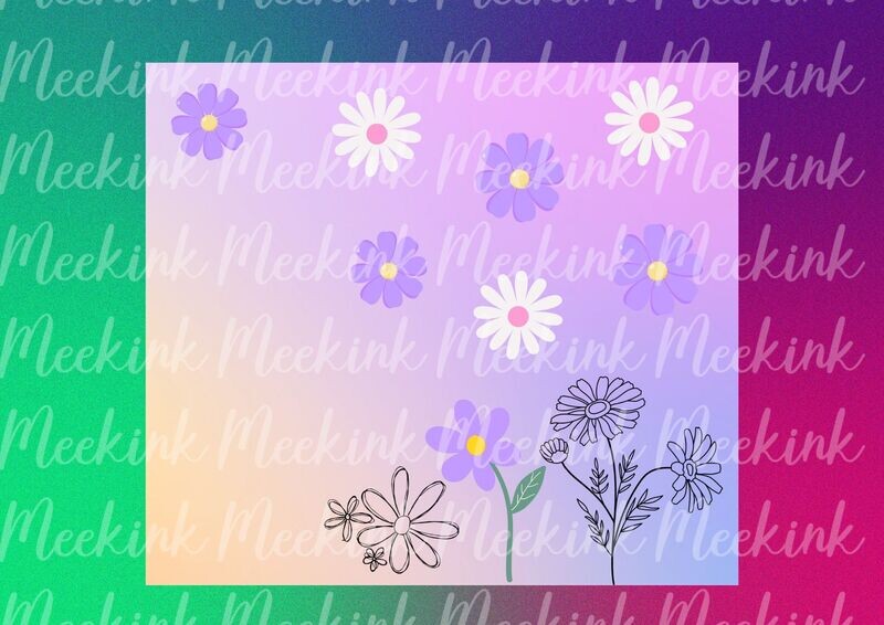 Daisy 3 20oz Tumbler Wrap Sub Sheet
