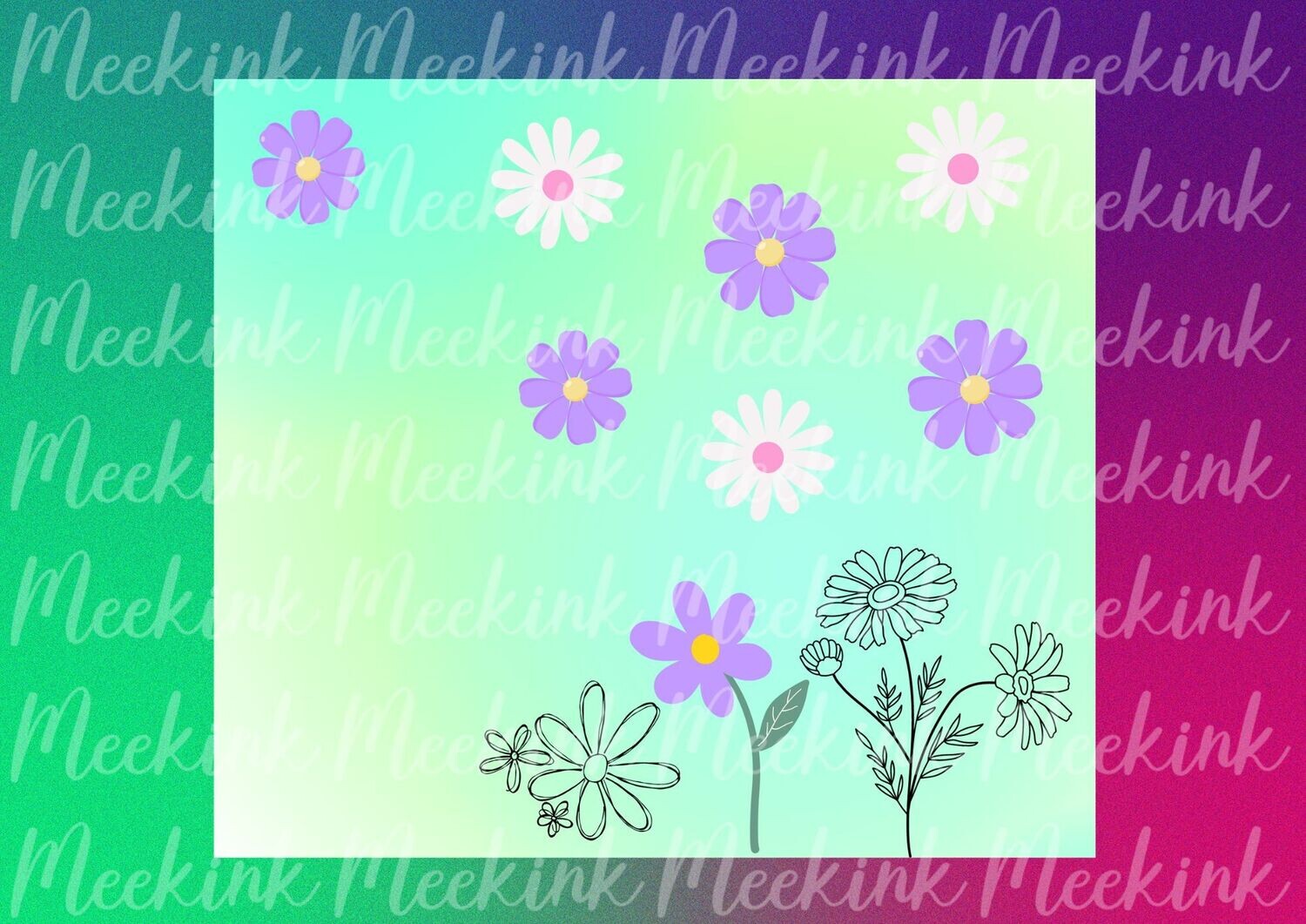 Daisy 1 20oz Tumbler Wrap Sub Sheet