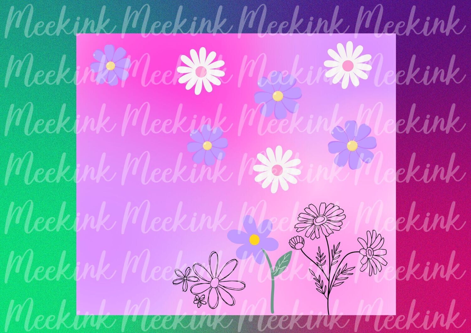 Daisy 4 20oz Tumbler Wrap Sub Sheet