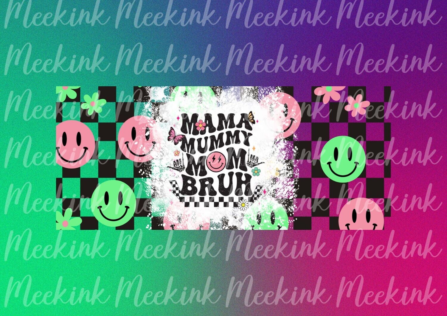 Mama Mum Bruh 12oz Cup Wrap Sub Sheet