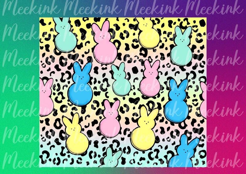 Leopard Bunny 20oz Tumbler Wrap Sub Sheet
