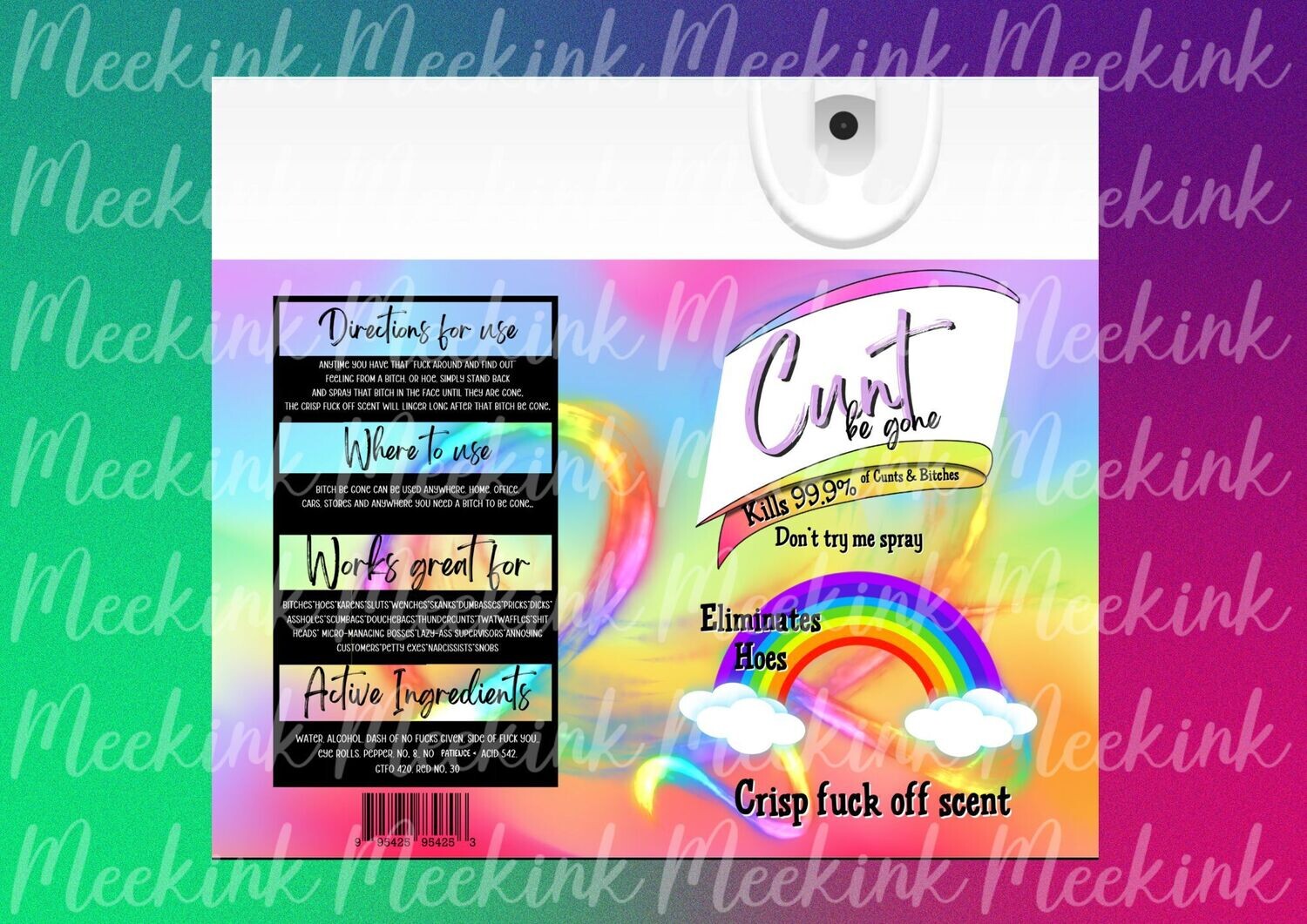 CU Next Tuesday 20oz Tumbler Wrap Sub Sheet