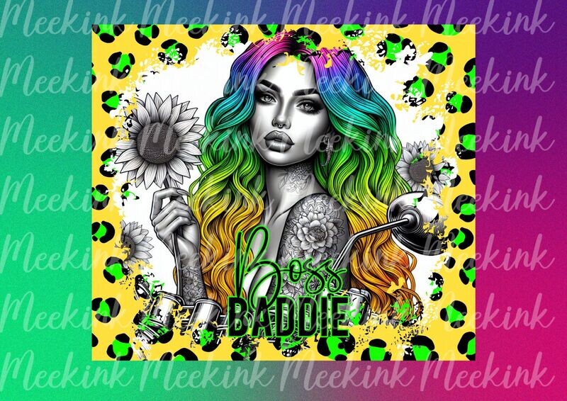 Boss Baddie 20oz Tumbler Wrap Sub Sheet