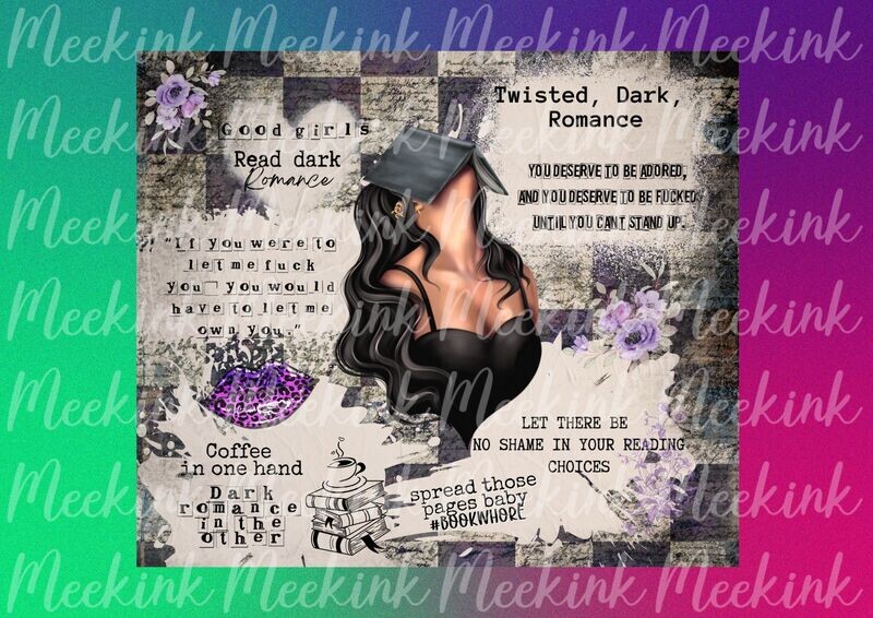 Smutty Dark 20oz Tumbler Wrap Sub Sheet