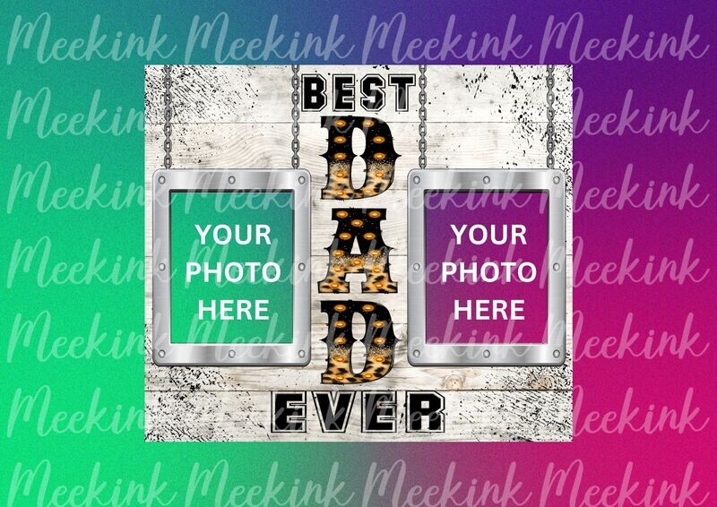 Best Dad Picture 20oz Tumbler Wrap Sub Sheet