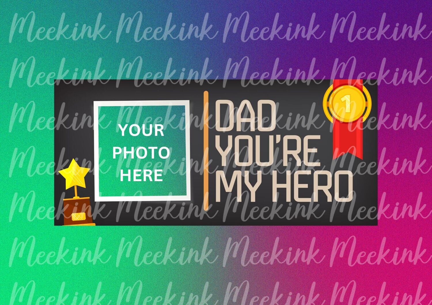 Hero Dad 15oz Mug Wrap Sub Sheet