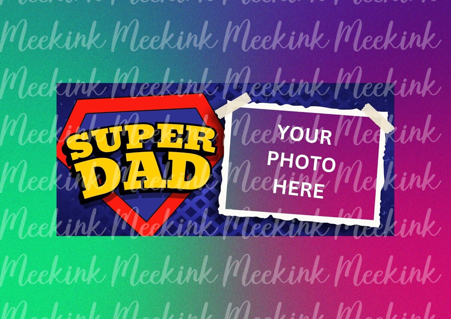 Super Dad 15oz Mug Wrap Sub Sheet