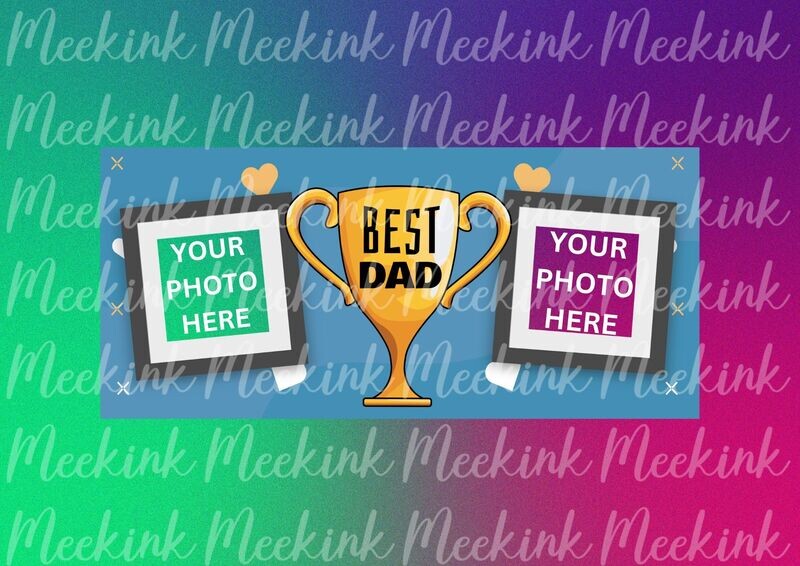 Trophy Dad 15oz Mug Wrap Sub Sheet