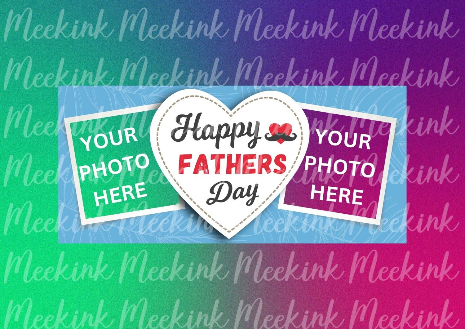 Fathers Day Heart 15oz Mug Wrap Sub Sheet