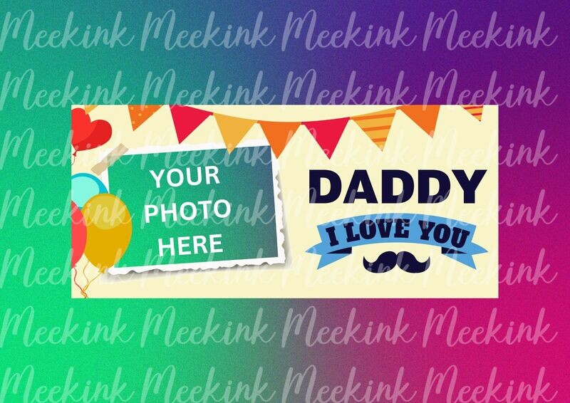 Daddy I Love You 15oz Mug Wrap Sub Sheet