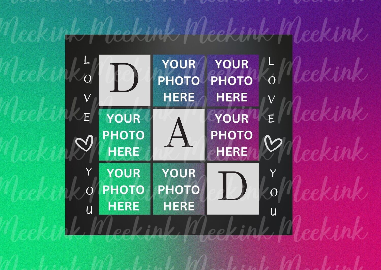 Dad Picture 20oz Tumbler Wrap Sub Sheet