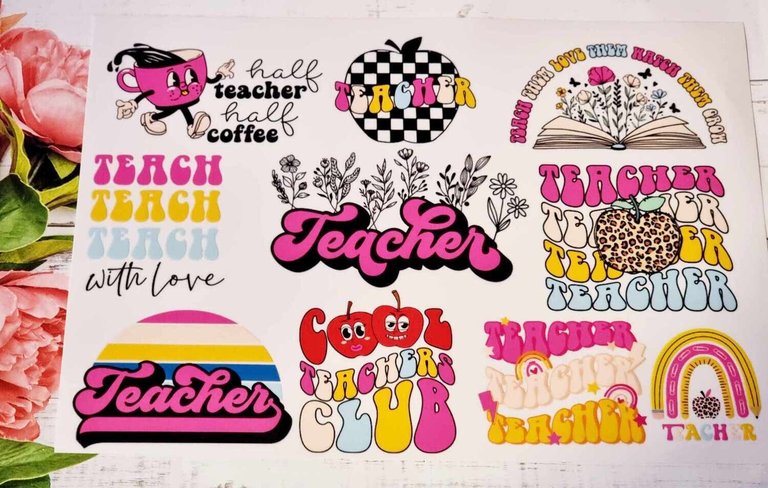 Teacher 1 A4 Theme Sheet