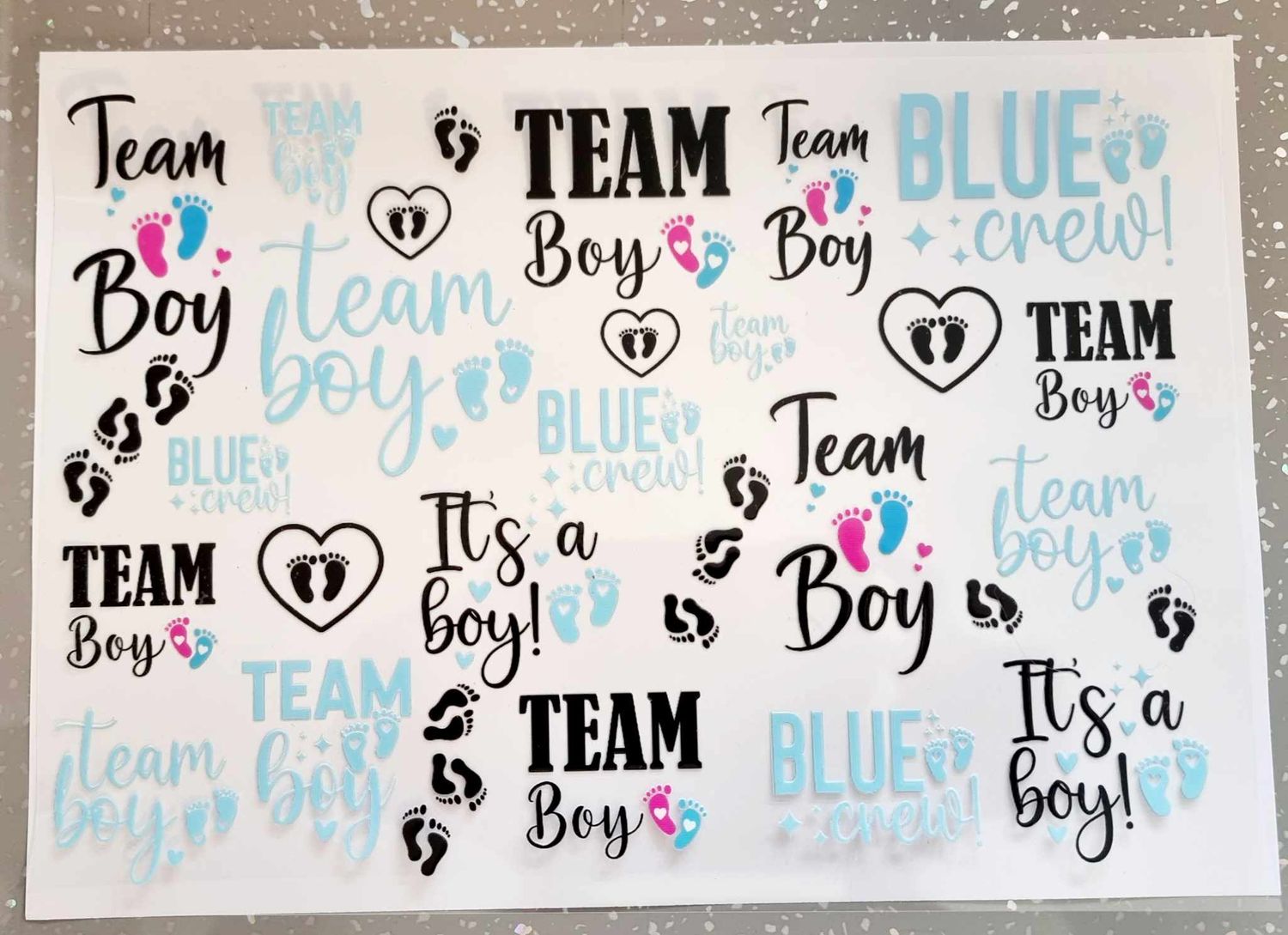Team Boy A4 Theme Sheet