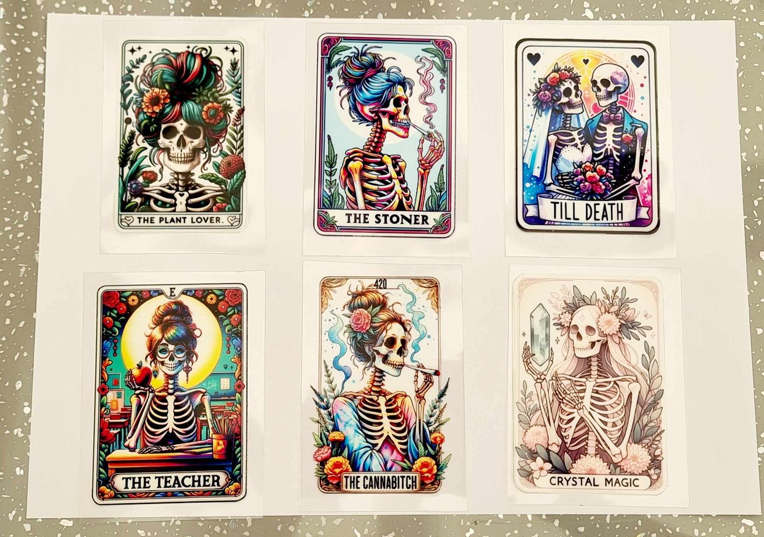 DTF Funny Tarot T SHIRT decals