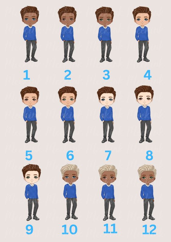 School Boy Character Doll UVDTF or DTF Decal