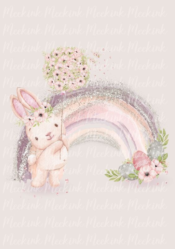 Cute Bunny Rainbow