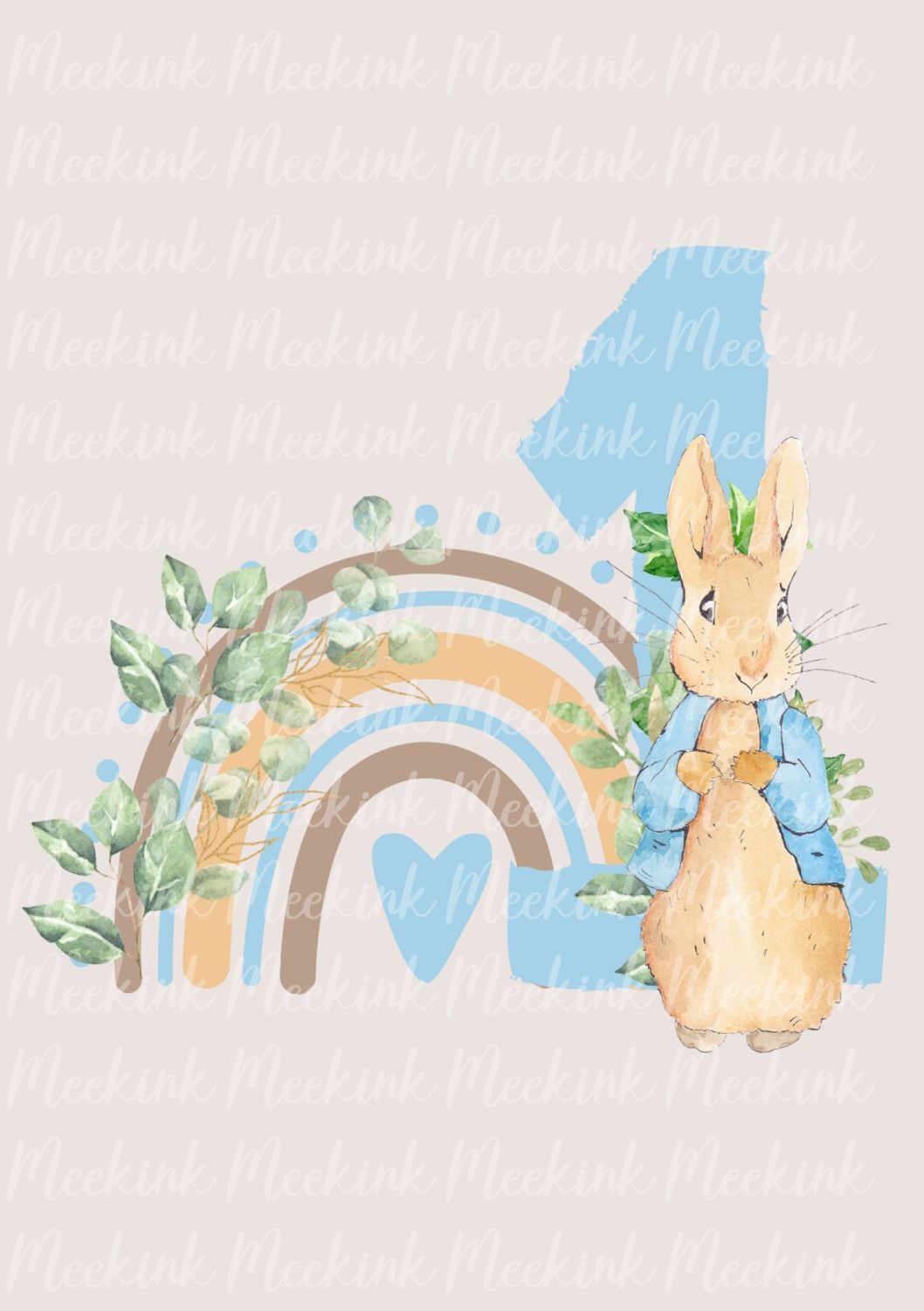 Blue Rabbit 1st Birthday