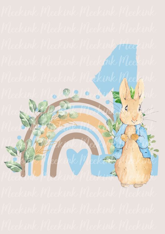 Blue Rabbit 1st Birthday