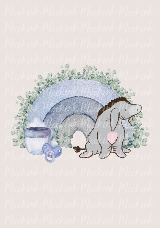 Blue Eucalyptus Baby Shower