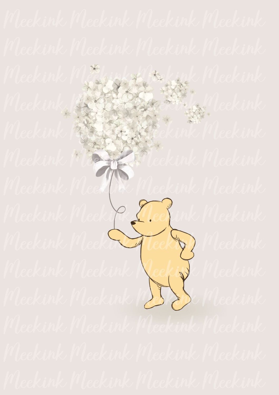 Bear Hydrangeas Balloon
