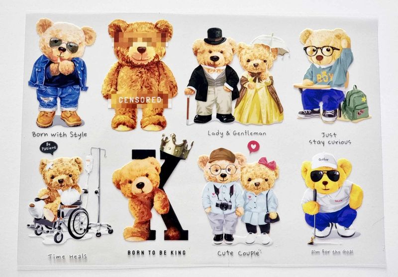 Bears Sheet 4 A4 Theme Sheet