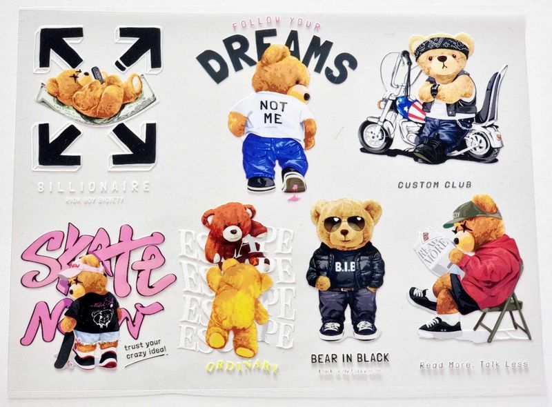 Bears Sheet 7 A4 Theme Sheet