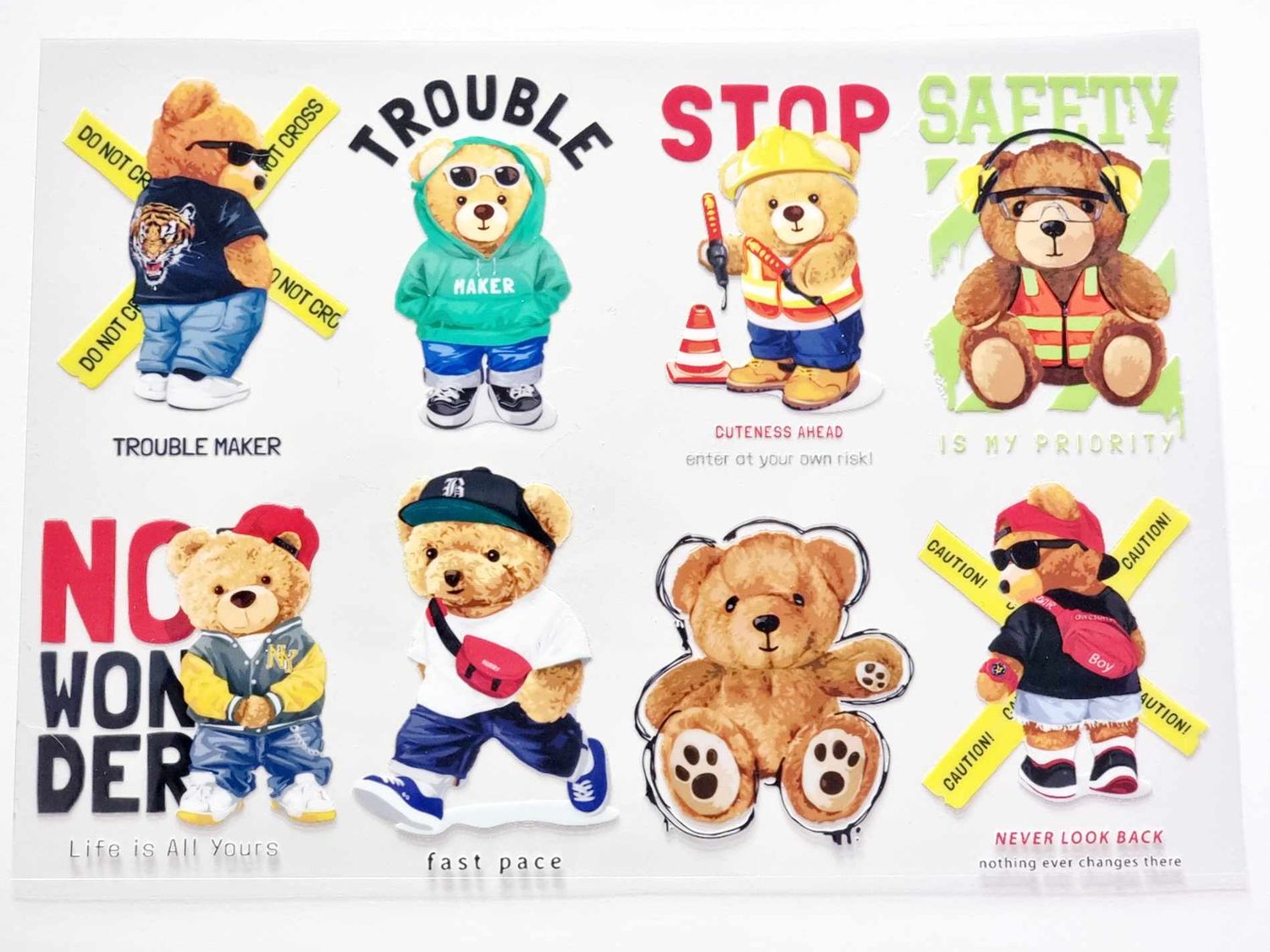 Bears Sheet 9 A4 Theme Sheet