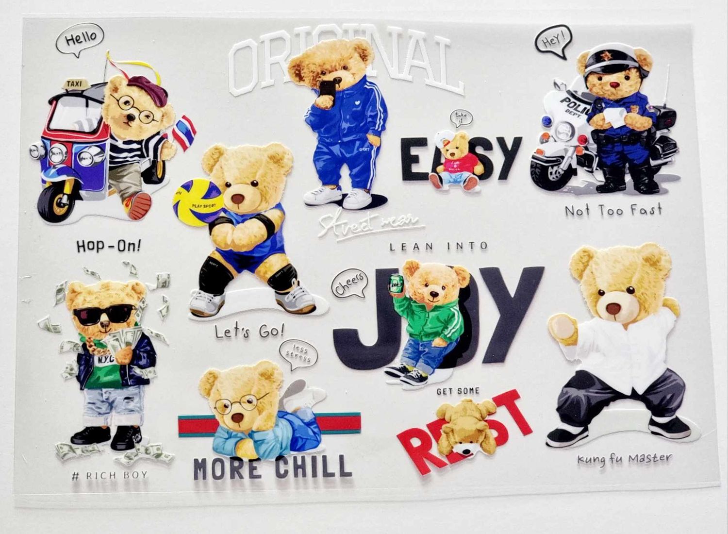 Bears Sheet 23 A4 Theme Sheet