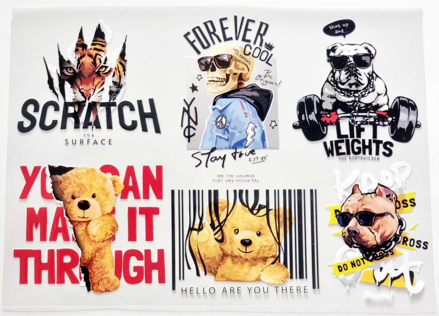 Bears Sheet 17 A4 Theme Sheet