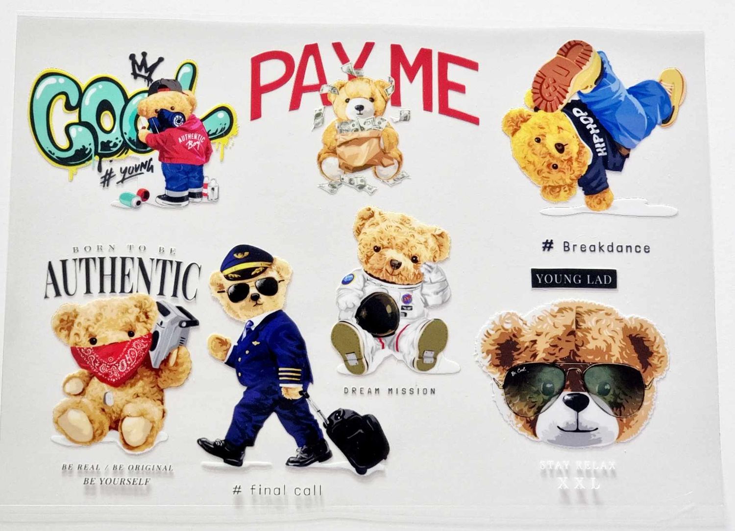 Bears Sheet 18 A4 Theme Sheet